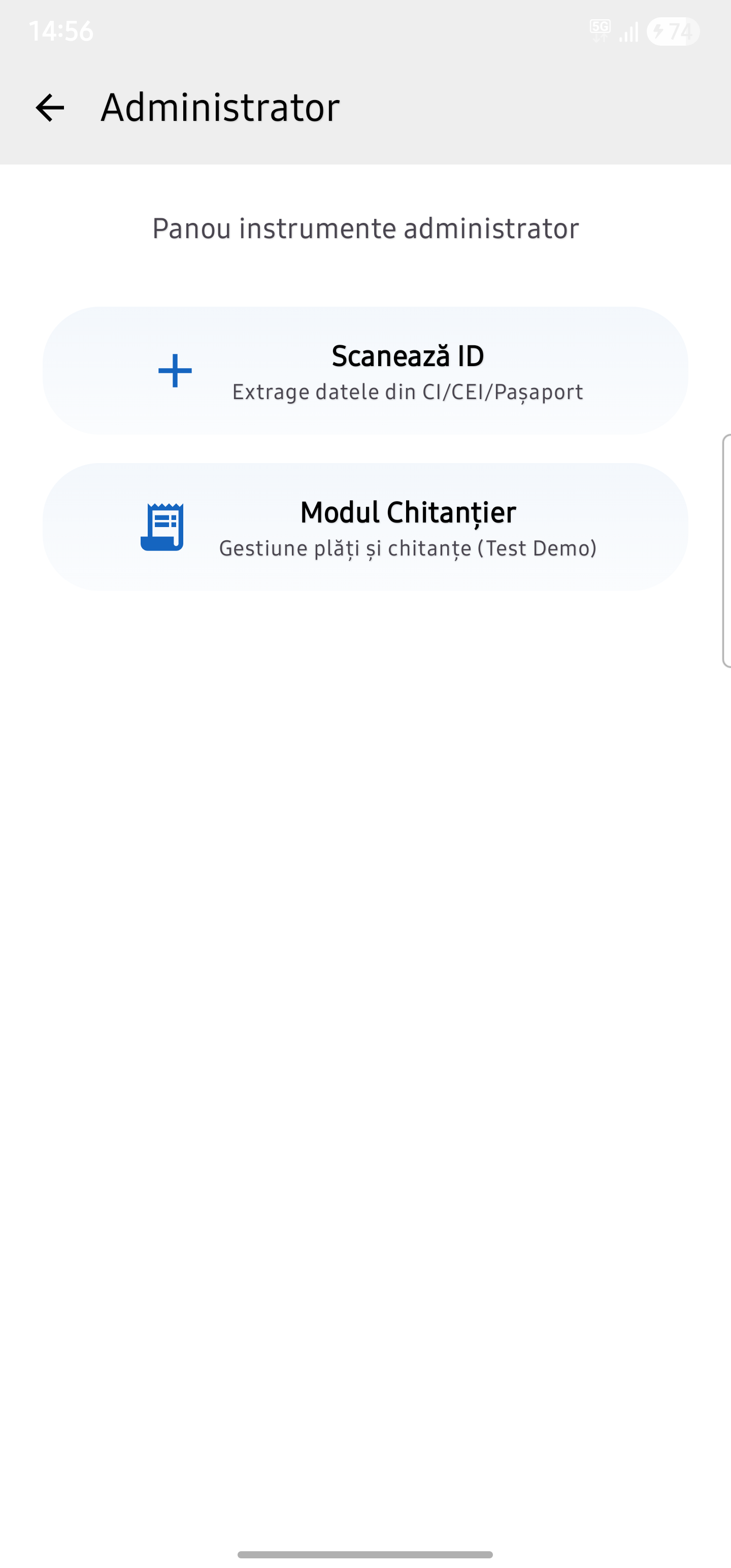 Panou Administrator AdminParohie