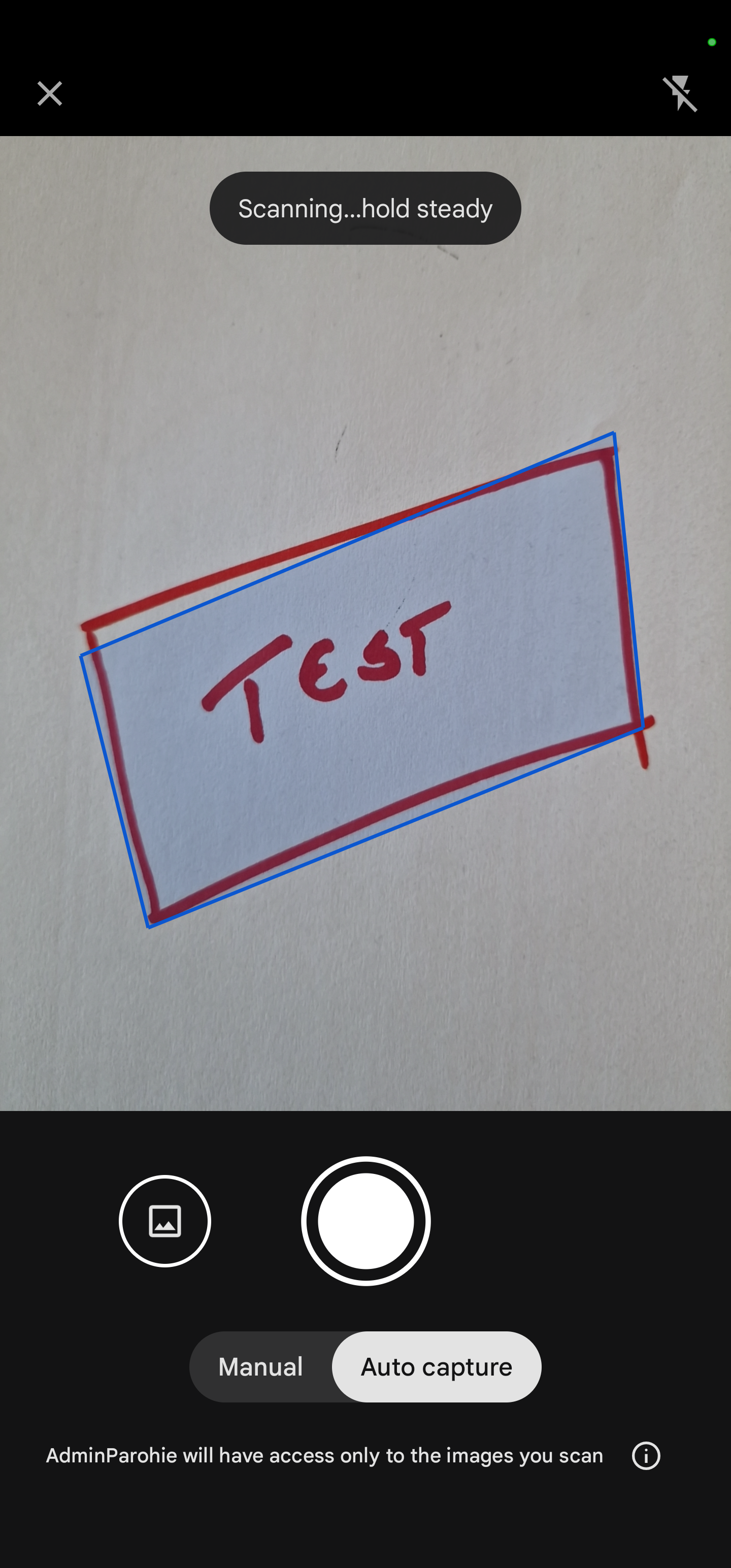 Interfață Scanare AdminParohie