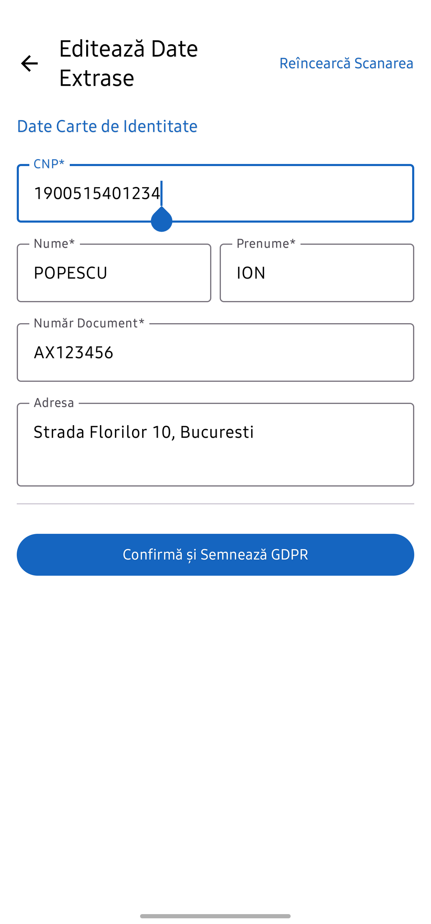 Validare Date AdminParohie